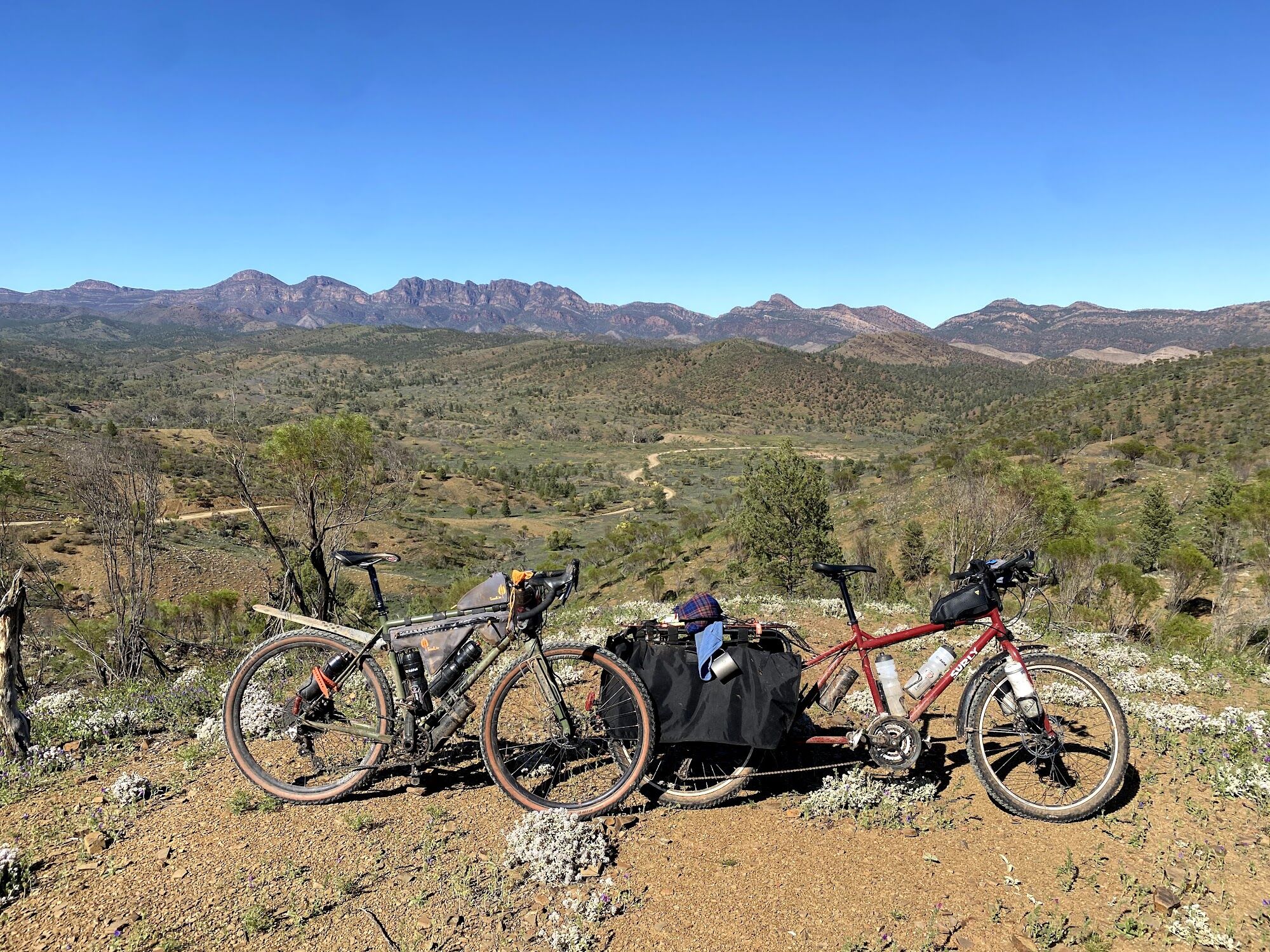 Looking out to the Flinders Ranges